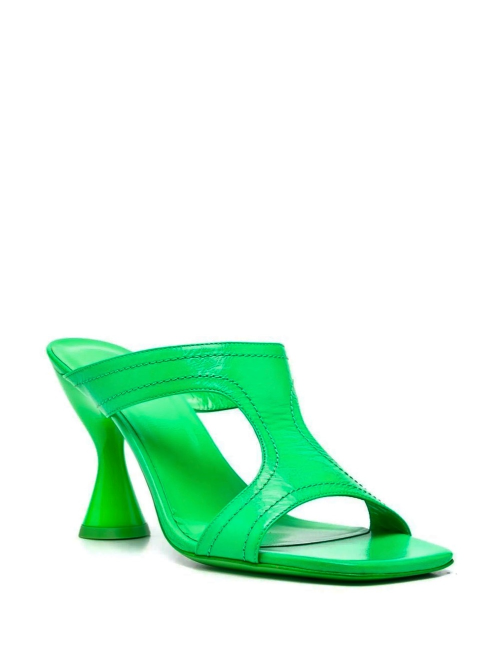 NEW BY FAR GREEN LEATHER SANDALS